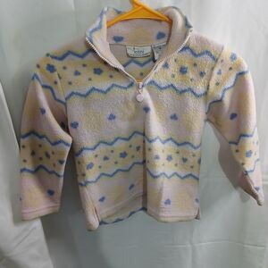 Jenni Kids' Pastel Blue & Yellow Fleece Pullover